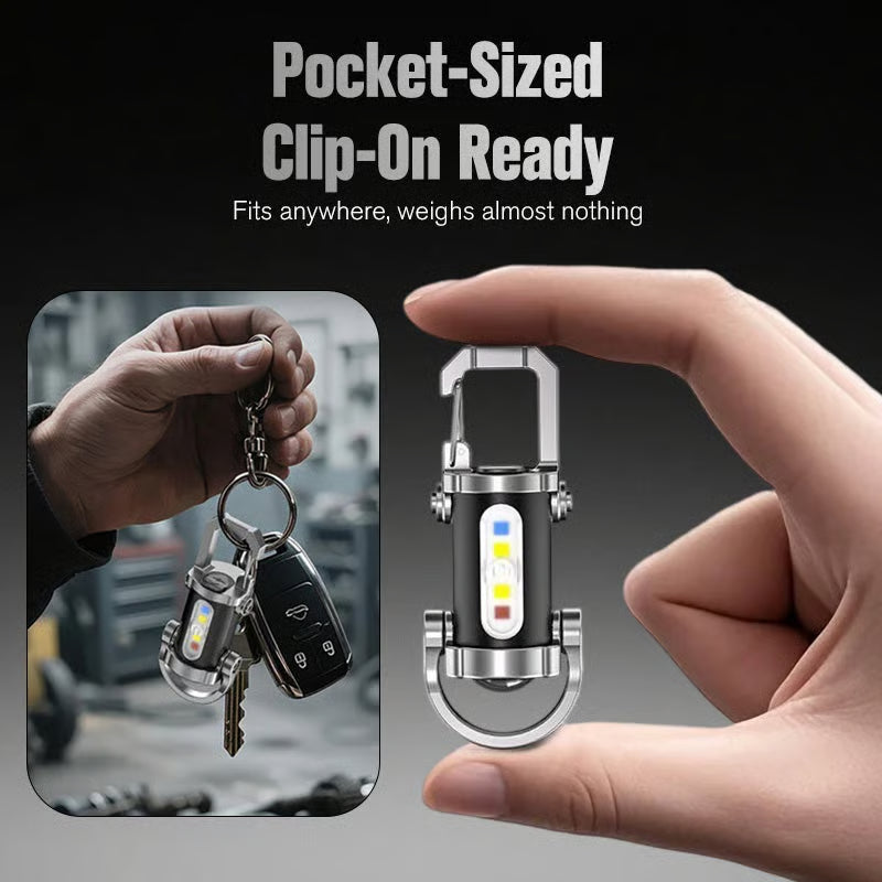 TroveBeam™ – Rechargeable EDC Keychain Flashlight