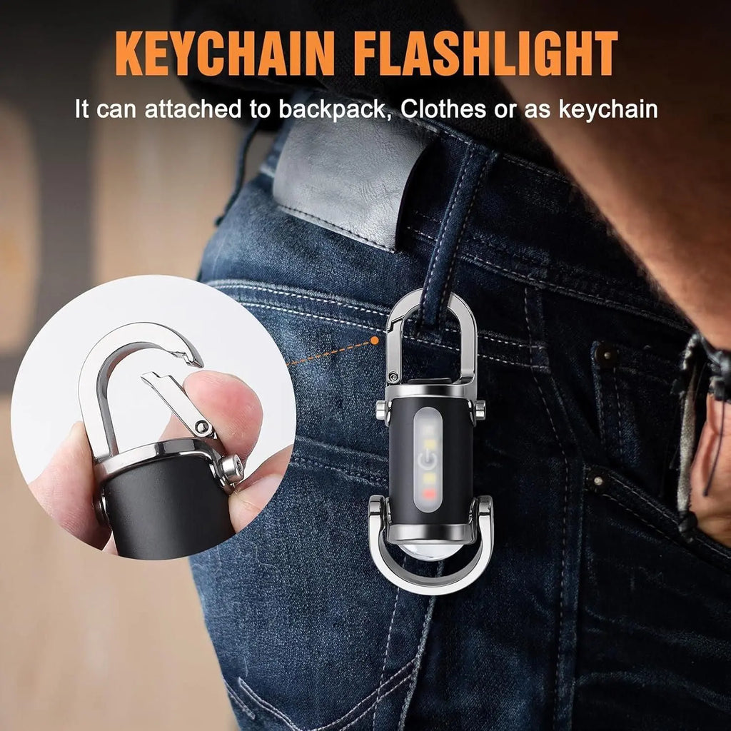 TroveBeam™ – Rechargeable EDC Keychain Flashlight