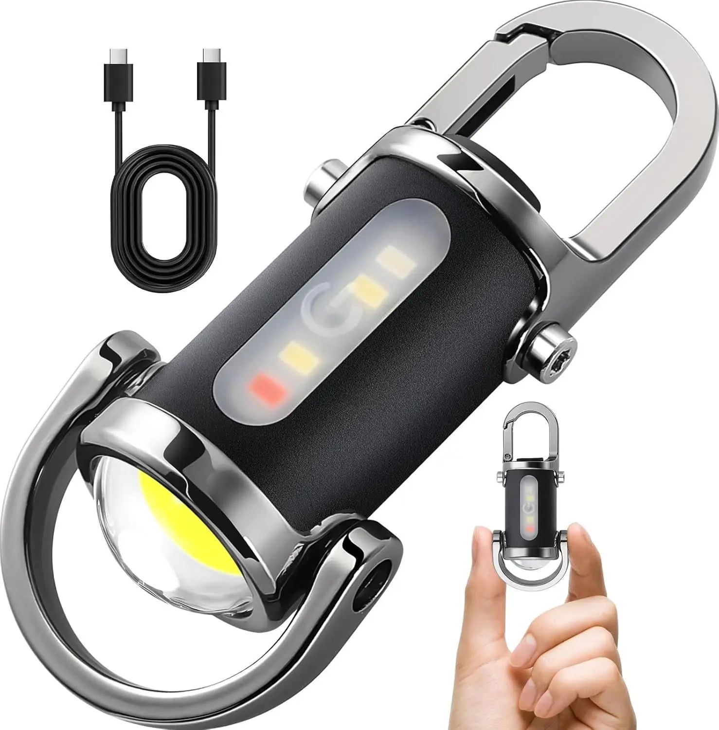 TroveBeam™ – Rechargeable EDC Keychain Flashlight